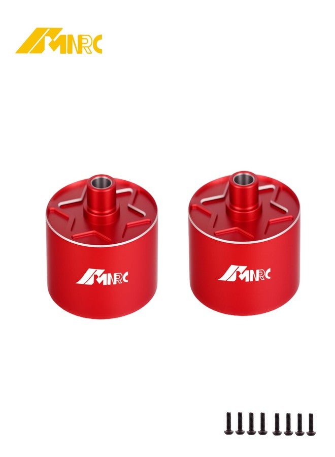 NMNRC Alum 2PCS RTR Front Rear Center Differential Case for Arrma 1/7 Felony Limitless Fireteam Mojave Diff Cover 1/8 Typhon Outcast Kraton Talion Notorious 6S BLX & EXB Series Upgrades Part Red - Image 3